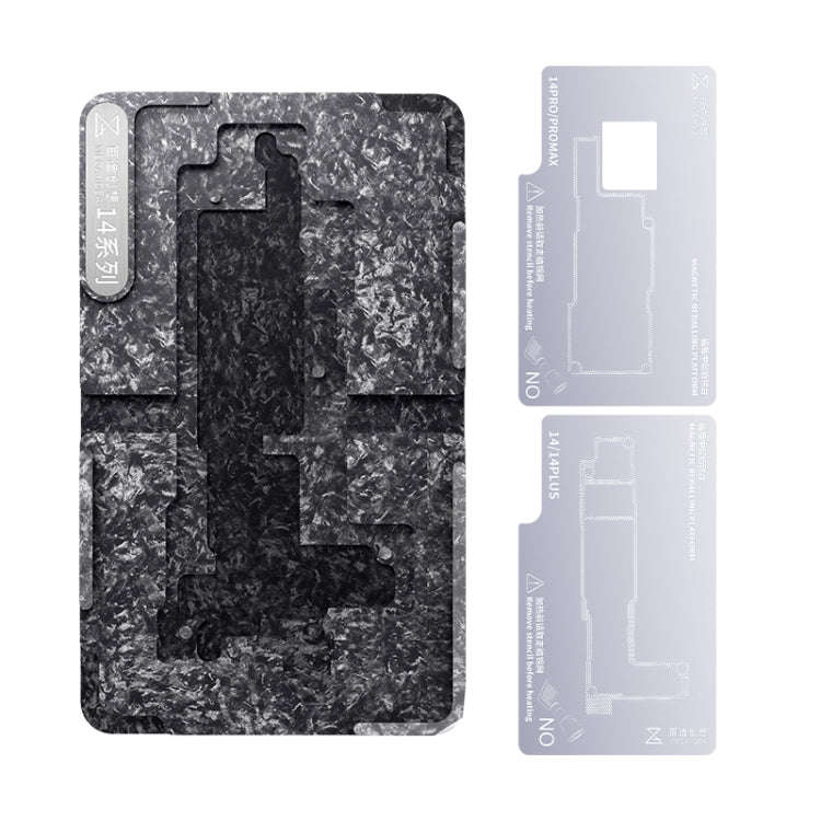 For iPhone 14 Series Qianli Mega-idea Multi-functional Middle Frame Positioning BGA Reballing Pla...
