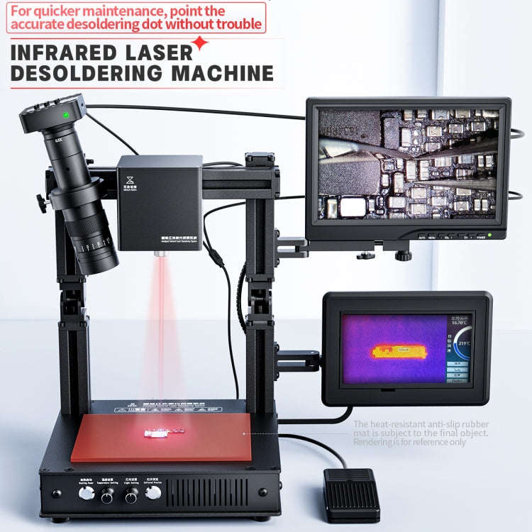 Mega-idea Intelligent Infrared Laser Desoldering Machine, Model:With Microscope Set(EU Plug)