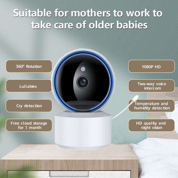 YT50 3MP Smart WIFI PTZ Camera Baby Monitor, Plug:UK Plug