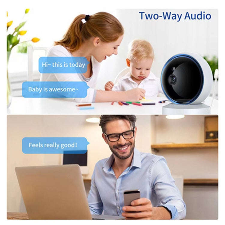 YT50 3MP Smart WIFI PTZ Camera Baby Monitor, Plug:UK Plug