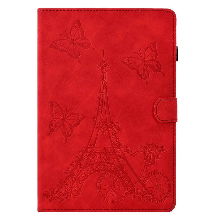 For Huawei Matepad SE 10.4 2022 Tower Embossed Leather Tablet Case(Red)