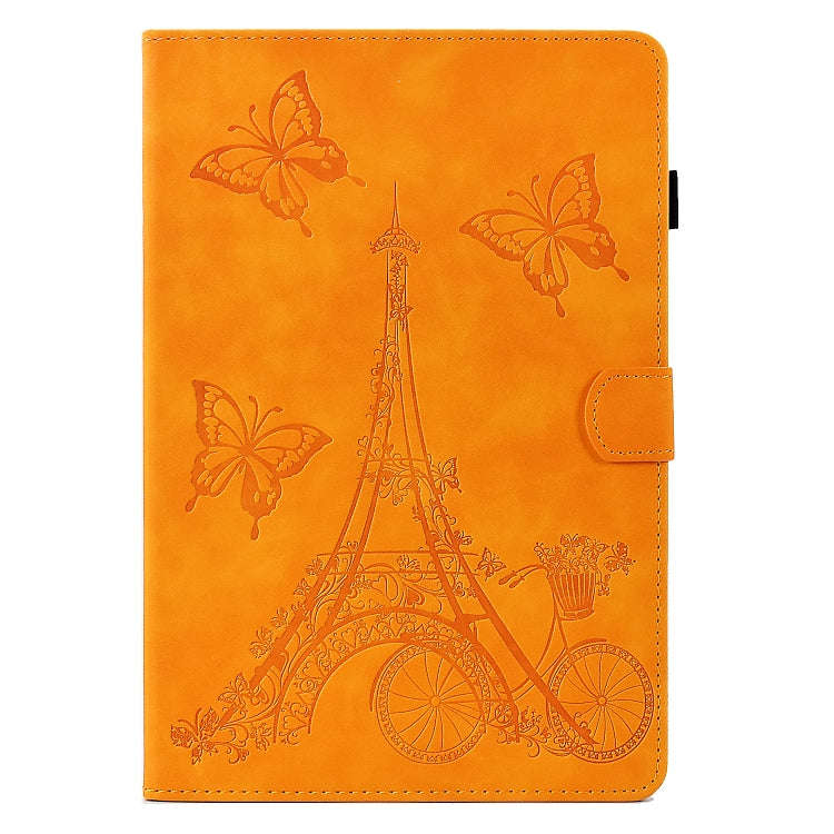 For Huawei Matepad SE 10.4 2022 Tower Embossed Leather Tablet Case(Khaki)