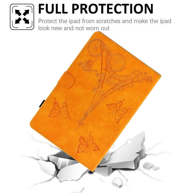 For Huawei Matepad SE 10.4 2022 Tower Embossed Leather Tablet Case(Khaki)