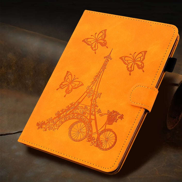 For Huawei Matepad SE 10.4 2022 Tower Embossed Leather Tablet Case(Khaki)