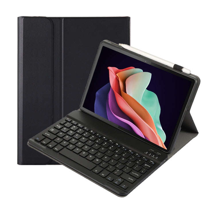 For Huawei MatePad 11 2023 AHW13 Lambskin Texture Ultra-thin Detachable Bluetooth Keyboard Leathe...