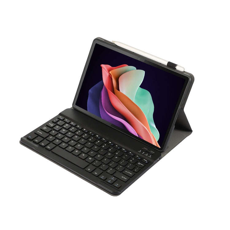 For Huawei MatePad 11 2023 AHW13 Lambskin Texture Ultra-thin Detachable Bluetooth Keyboard Leathe...