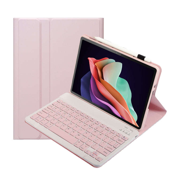 For Huawei MatePad 11 2023 AHW13 Lambskin Texture Ultra-thin Detachable Bluetooth Keyboard Leathe...