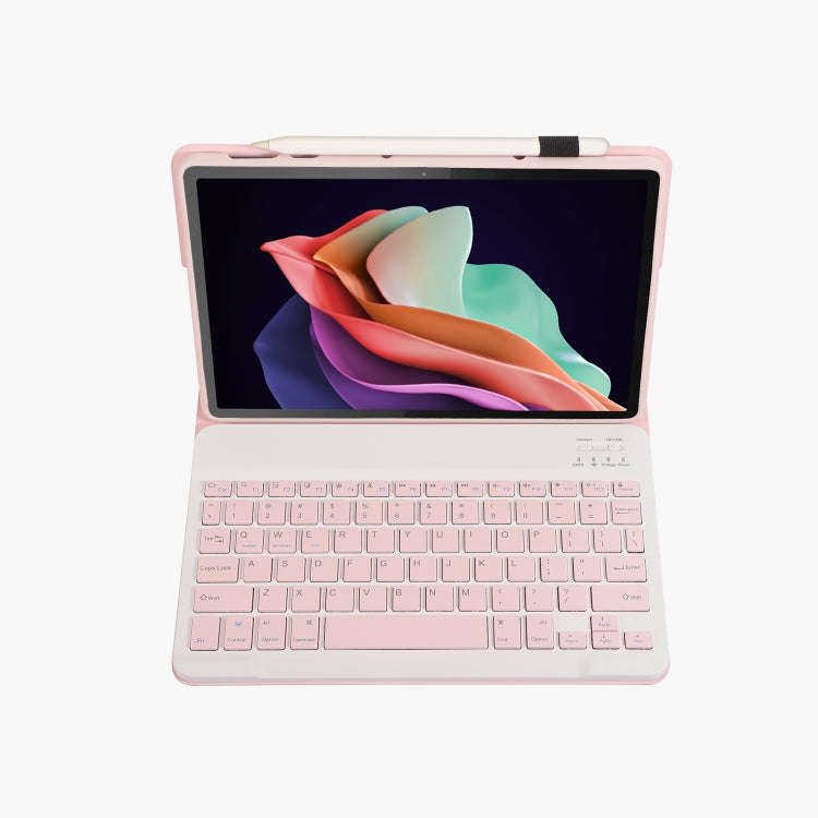 For Huawei MatePad 11 2023 AHW13 Lambskin Texture Ultra-thin Detachable Bluetooth Keyboard Leathe...