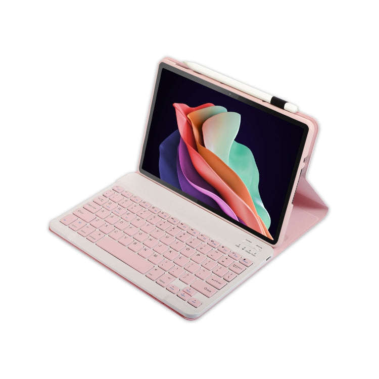 For Huawei MatePad 11 2023 AHW13 Lambskin Texture Ultra-thin Detachable Bluetooth Keyboard Leathe...