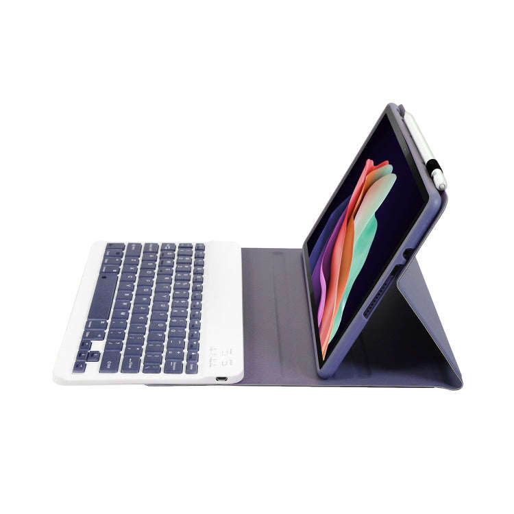 For Huawei MatePad 11 2023 AHW13 Lambskin Texture Ultra-thin Detachable Bluetooth Keyboard Leathe...