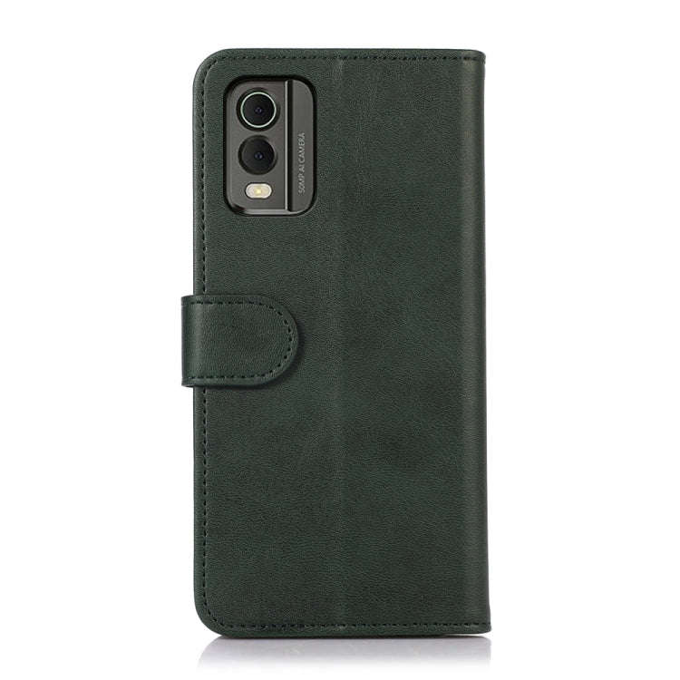 For Nokia C32 Cow Texture Leather Phone Case(Green)