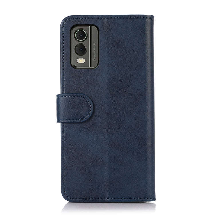 For Nokia C32 Cow Texture Leather Phone Case(Blue)