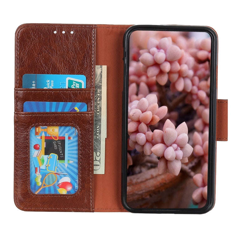 For Nokia C32 Nappa Texture Leather Phone Case(Brown)