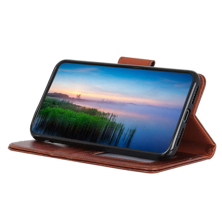 For Nokia C32 Nappa Texture Leather Phone Case(Brown)