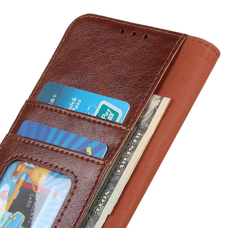 For Nokia C32 Nappa Texture Leather Phone Case(Brown)