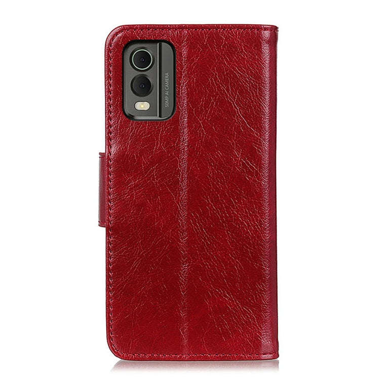 For Nokia C32 Nappa Texture Leather Phone Case(Red)