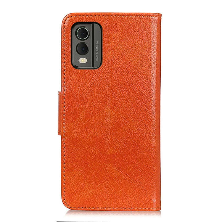 For Nokia C32 Nappa Texture Leather Phone Case(Orange)