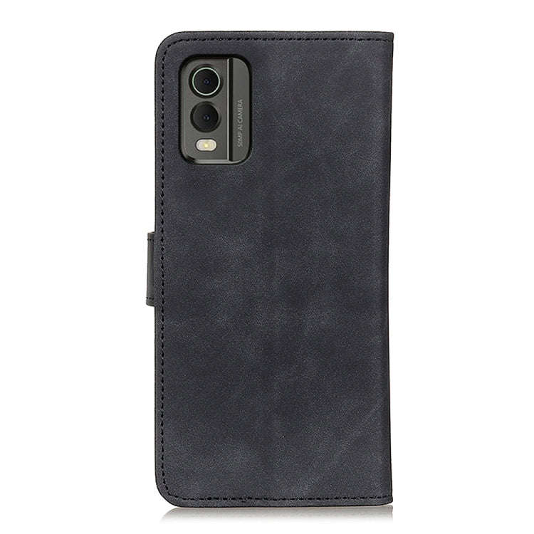 For Nokia C32 4G KHAZNEH Retro Texture Leather Phone Case(Black)