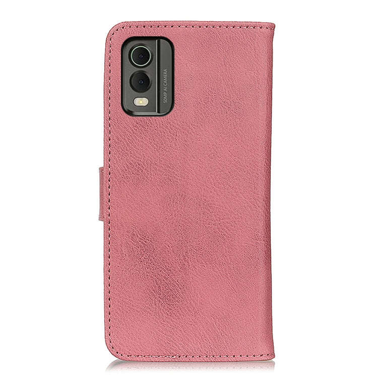 For Nokia C32 4G KHAZNEH Cowhide Texture Flip Leather Phone Case(Pink)