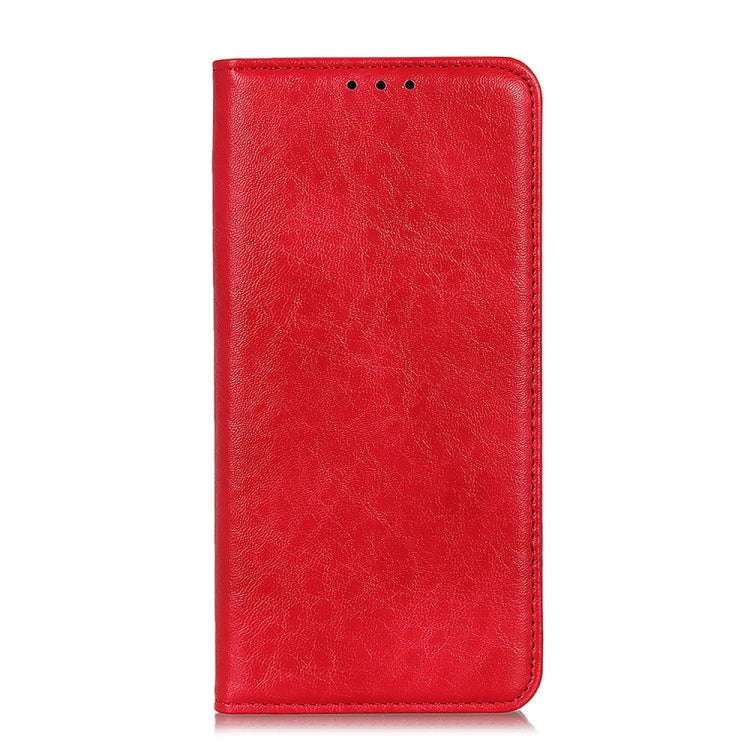 For Nokia C32 4G Magnetic Crazy Horse Texture Leather Phone Case(Red)