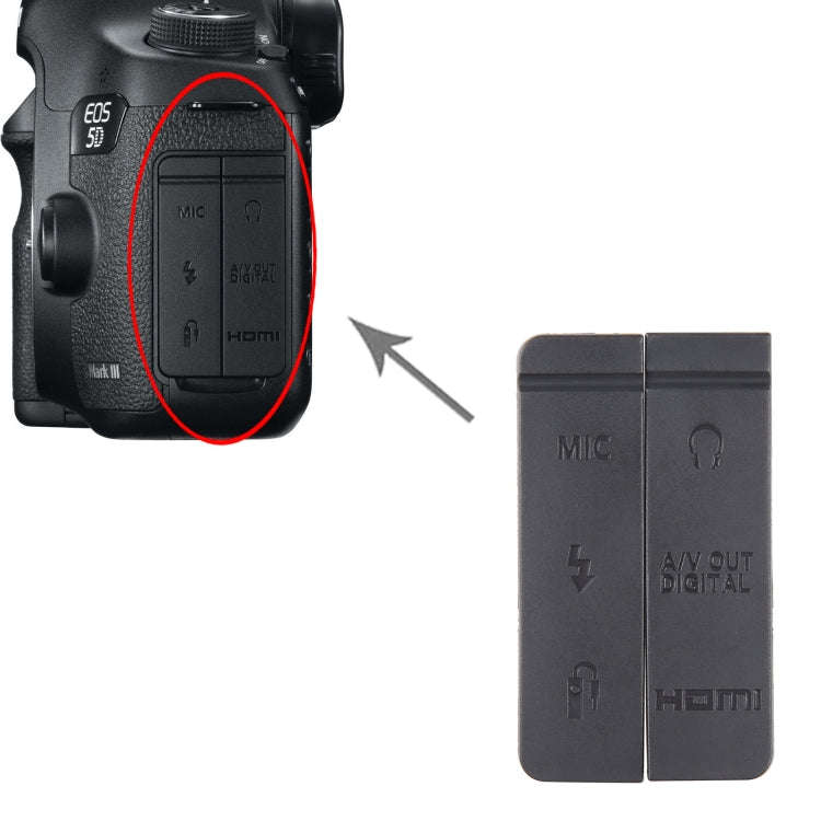 For Canon EOS 5D Mark III OEM USB Cover Cap