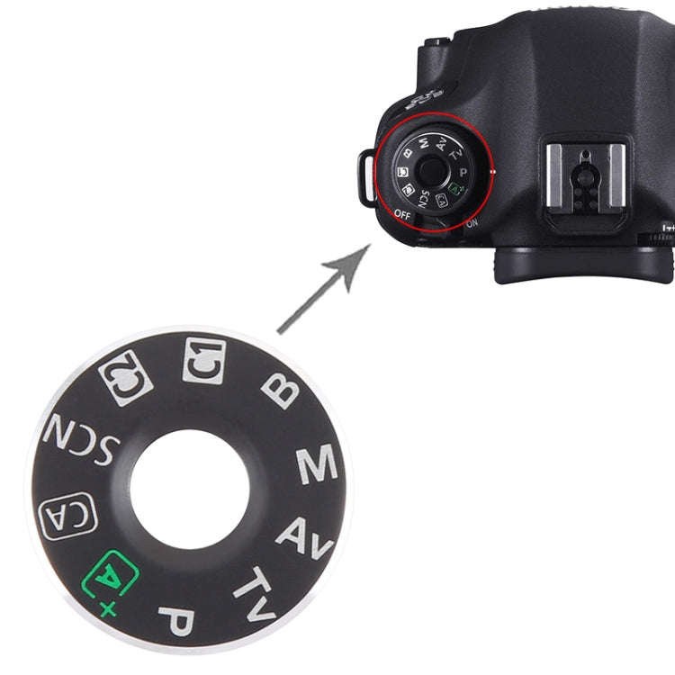 For Canon EOS 6D OEM Mode Dial Iron Pad