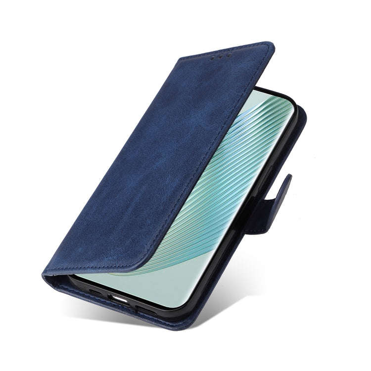 For Honor Magic5 Pro Classic Calf Texture Flip Leather Phone Case(Blue)