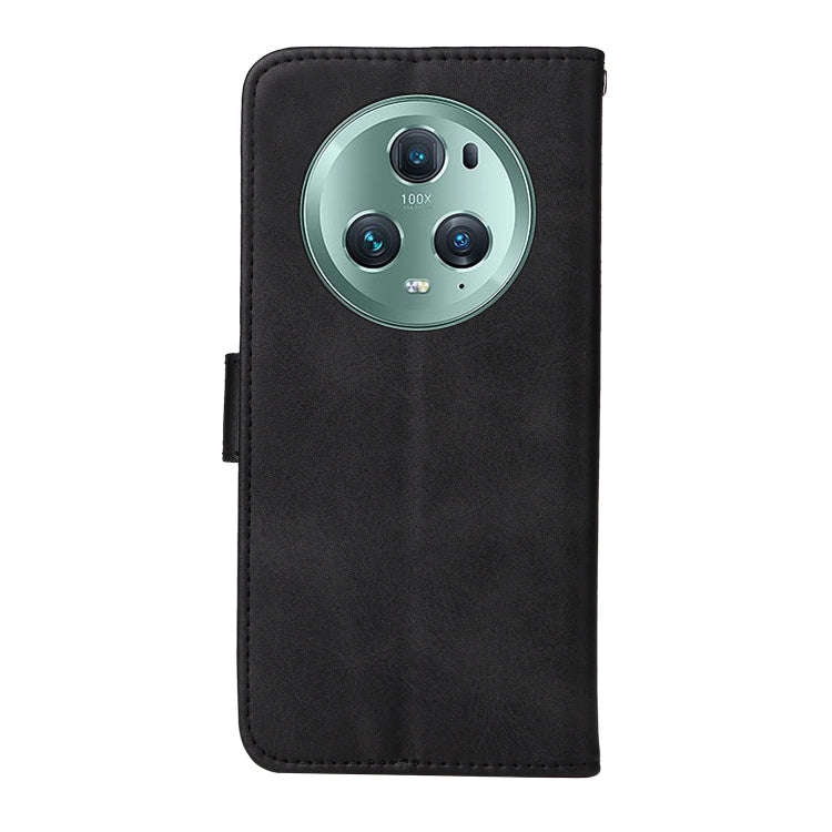 For Honor Magic5 Pro Classic Calf Texture Flip Leather Phone Case(Black)