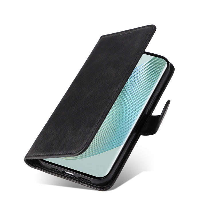 For Honor Magic5 Pro Classic Calf Texture Flip Leather Phone Case(Black)