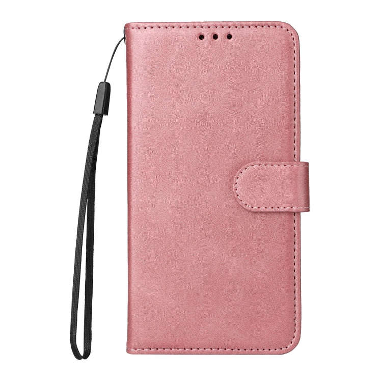 For Honor Magic5 Pro Classic Calf Texture Flip Leather Phone Case(Rose Gold)