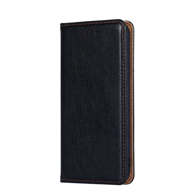 For Infinix Note 11 Gloss Oil Solid Color Magnetic Leather Phone Case(Black)