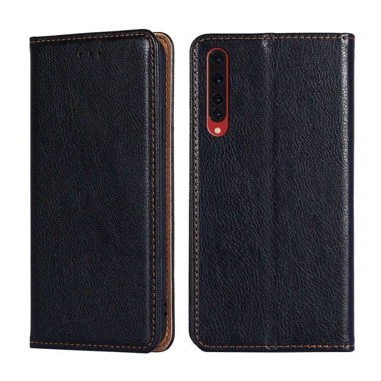 For Rakuten Big Gloss Oil Solid Color Magnetic Leather Phone Case(Black)