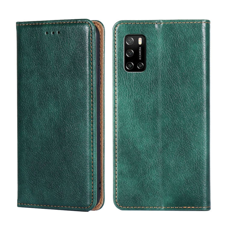 For Rakuten Big S Gloss Oil Solid Color Magnetic Leather Phone Case(Green)