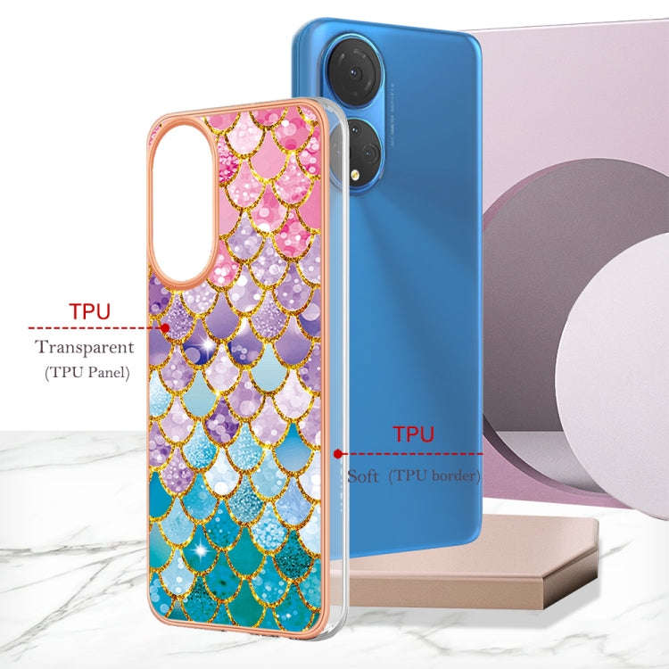 For Honor X7 Electroplating IMD TPU Phone Case(Colorful Scales)