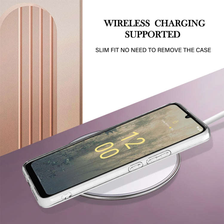 For Nokia C31 Electroplating Marble Dual-side IMD Phone Case(White 006)