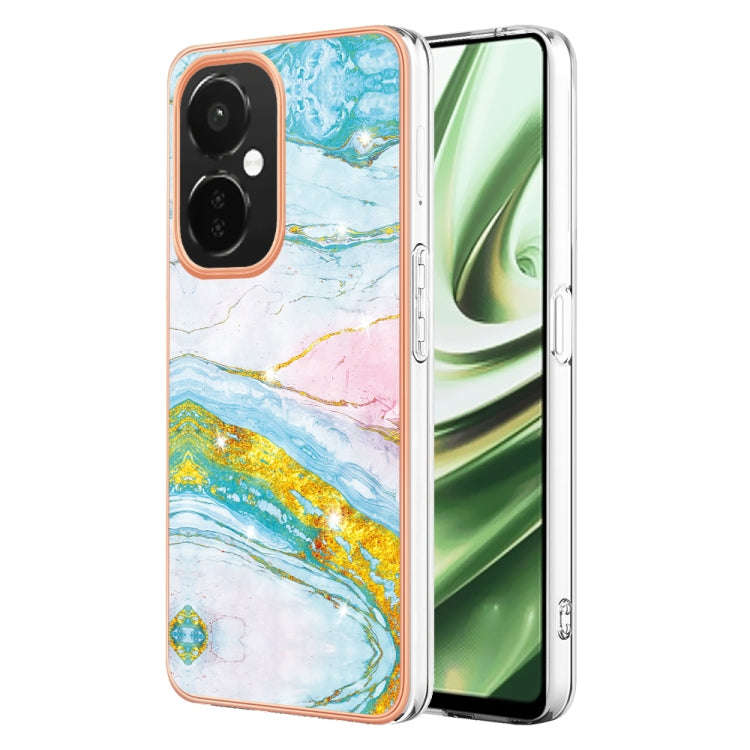 For OnePlus Nord CE 3 Lite/Nord N30/OPP0 K11x Electroplating Marble Dual-side IMD Phone Case(Gree...