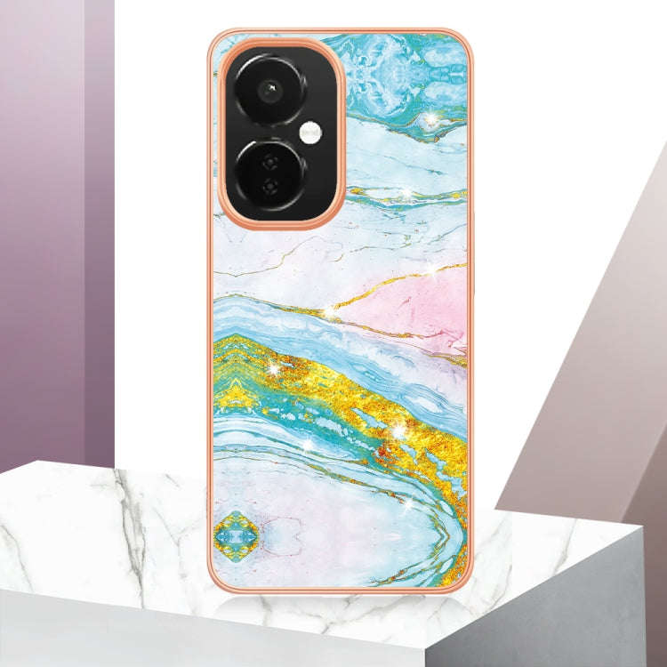 For OnePlus Nord CE 3 Lite/Nord N30/OPP0 K11x Electroplating Marble Dual-side IMD Phone Case(Gree...