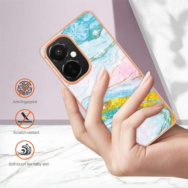 For OnePlus Nord CE 3 Lite/Nord N30/OPP0 K11x Electroplating Marble Dual-side IMD Phone Case(Gree...
