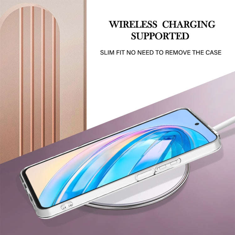 For Honor X8a Electroplating Marble Dual-side IMD Phone Case(Purple 001)
