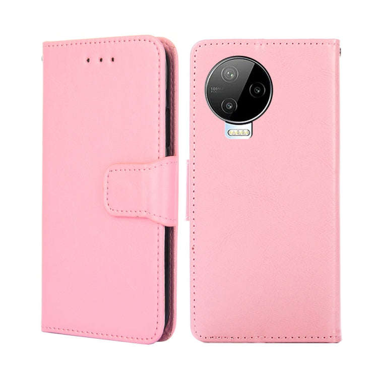 For Infinix Note 12 Pro 4G / Note 12 2023 Crystal Texture Leather Phone Case(Pink)