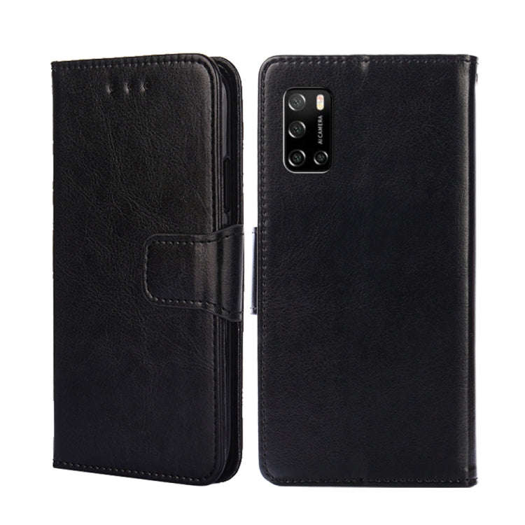 For Rakuten Big S Crystal Texture Leather Phone Case(Black)