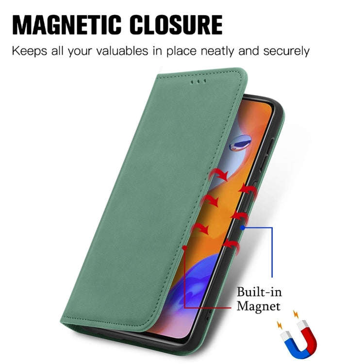 For Honor Magic5 Lite Retro Skin Feel Magnetic Leather Phone Case(Green)