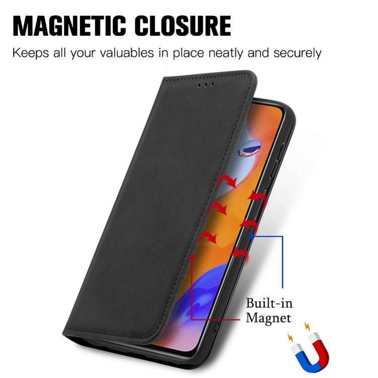 For Honor Magic5 Lite Retro Skin Feel Magnetic Leather Phone Case(Black)