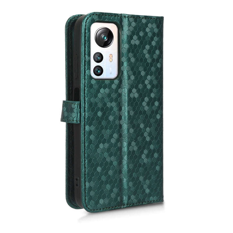 For Blackview A85 Honeycomb Dot Texture Leather Phone Case(Green)
