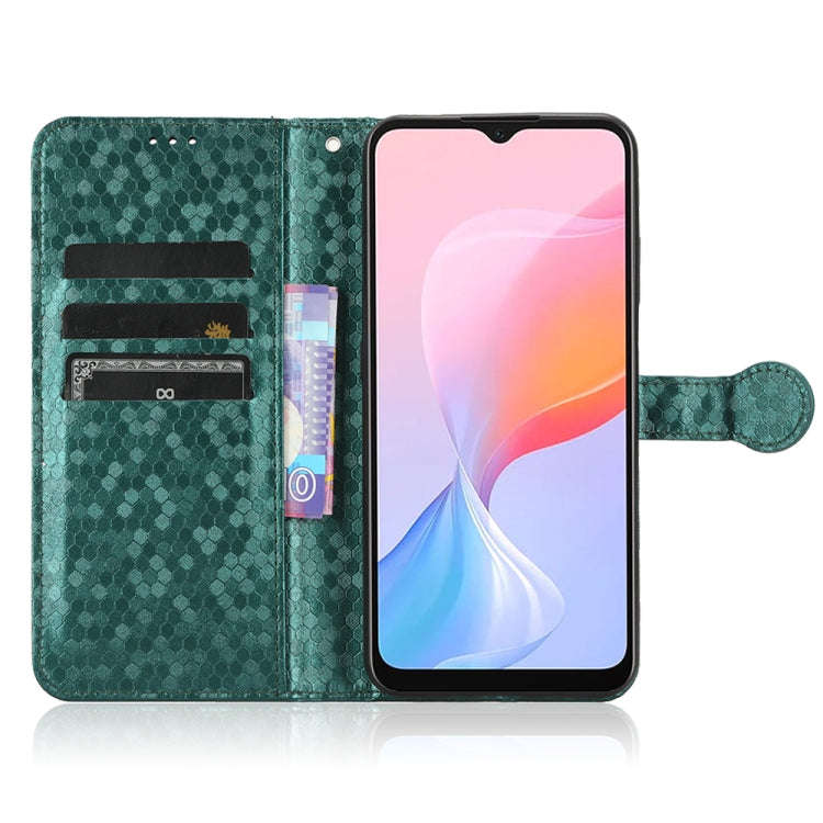 For Blackview A85 Honeycomb Dot Texture Leather Phone Case(Green)