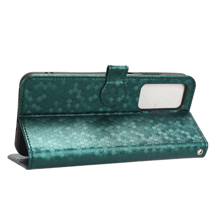 For Blackview A85 Honeycomb Dot Texture Leather Phone Case(Green)