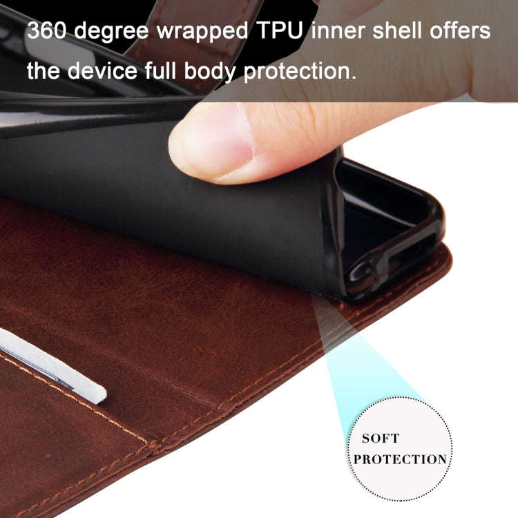 For Honor Magic5 Pro Calf Texture Zipper Leather Phone Case(Brown)