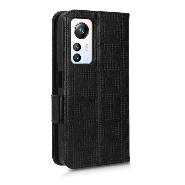 For Blackview A85 Symmetrical Triangle Leather Phone Case(Black)