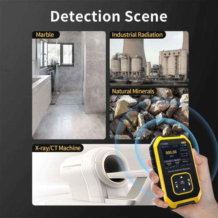 Fnirsi GC01 Home Lndustrial Marble Radioactive X / Y Ray Nuclear Radiation Detector Geiger Counte...