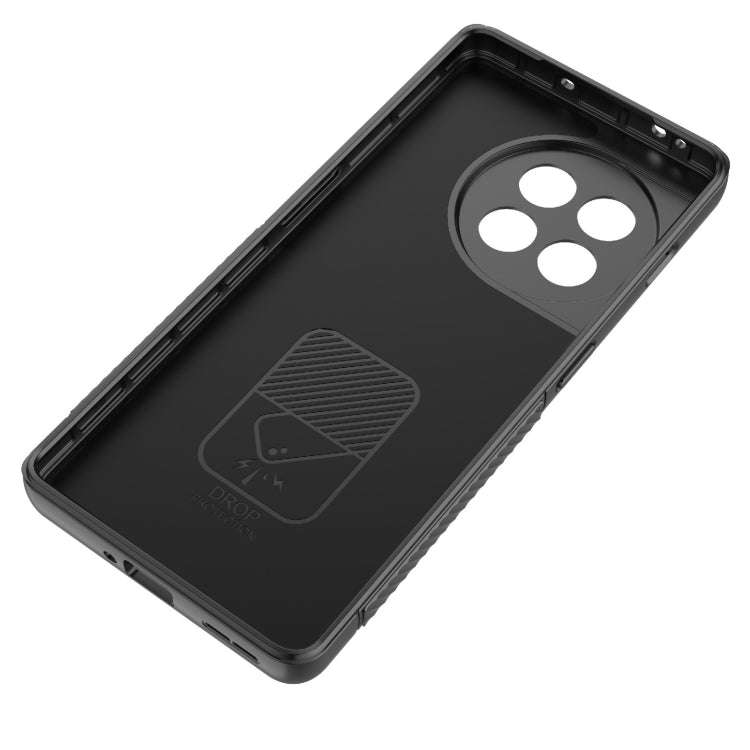 For OnePlus Ace 2 5G Wavy Texture TPU Phone Case with Lens Film(Red)